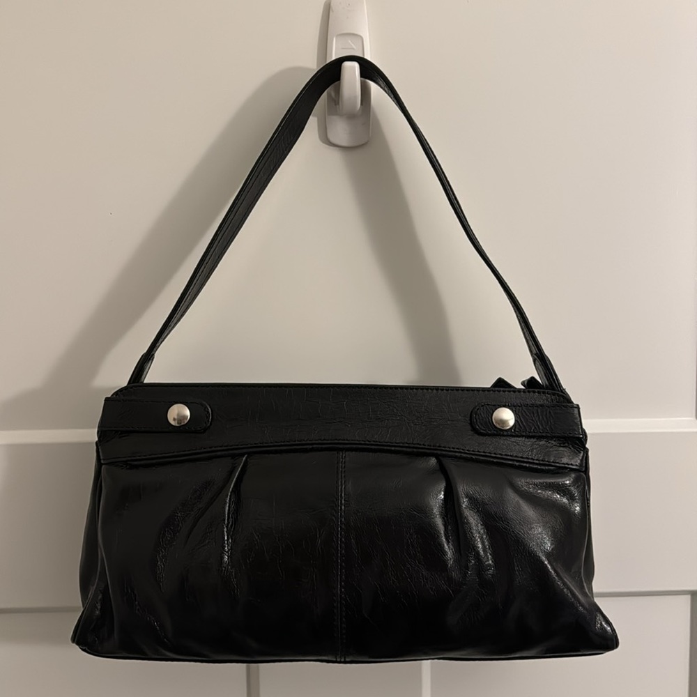 NWOT Vintage Carolee Genuine Black Leather Bag